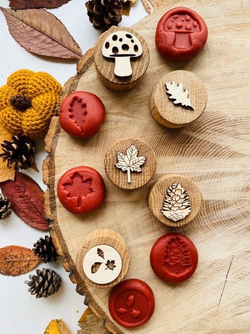 Autumn Woodland Oak Stamps