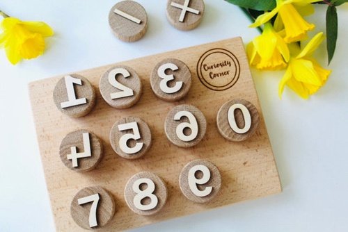 Number Oak Stamps