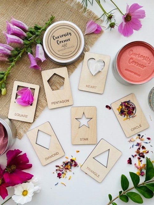 Shape Wooden Flash Cards