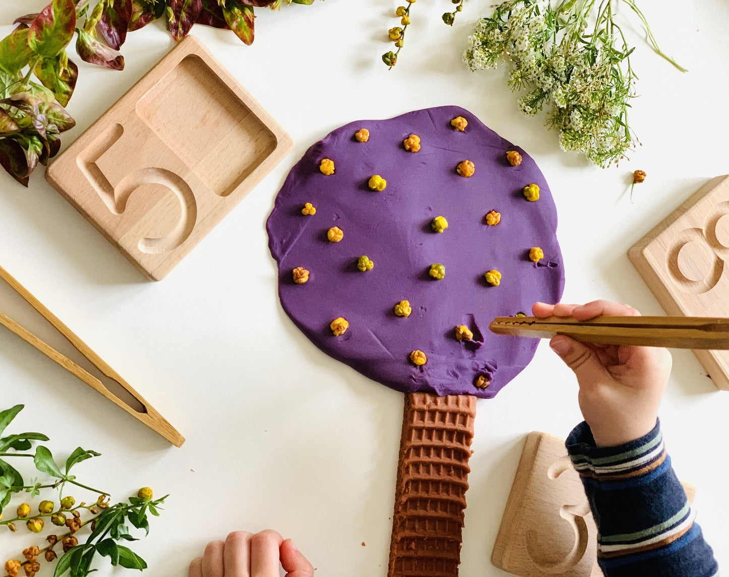 Plum Thistle Sensory Dough