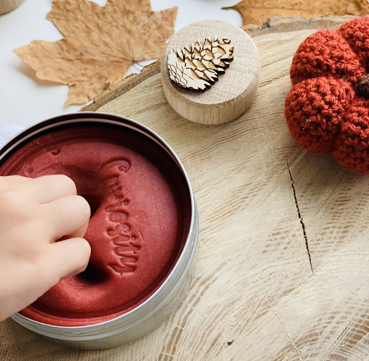 Rusty Red Sensory Dough