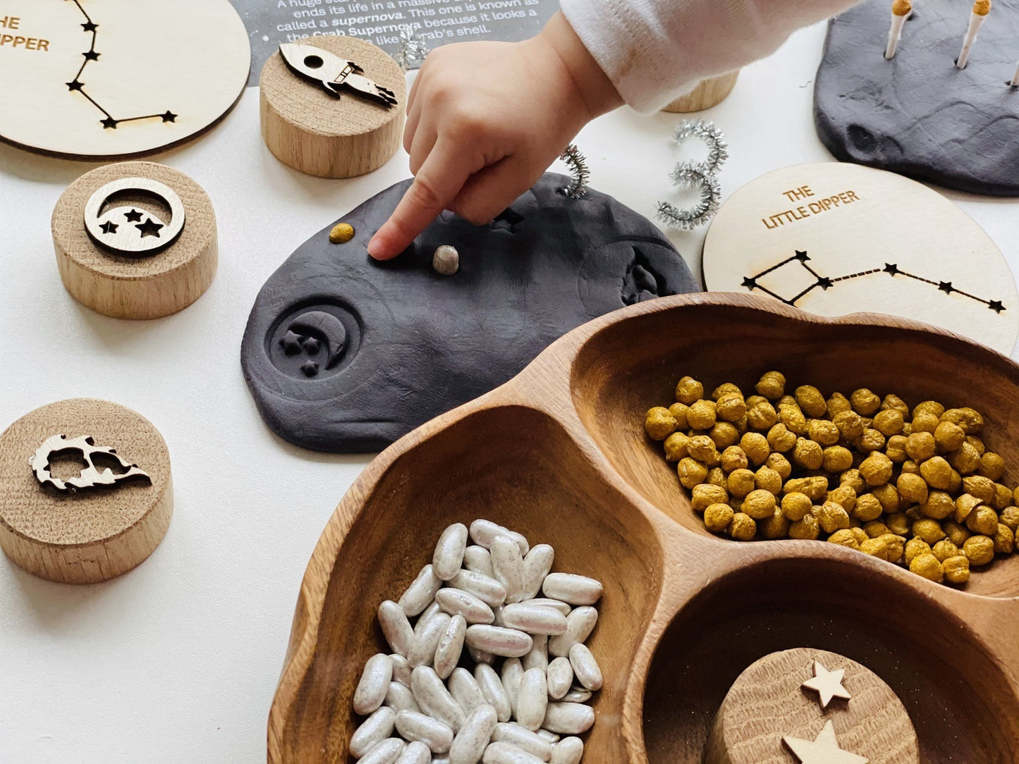 Night Sky Black Sensory Dough