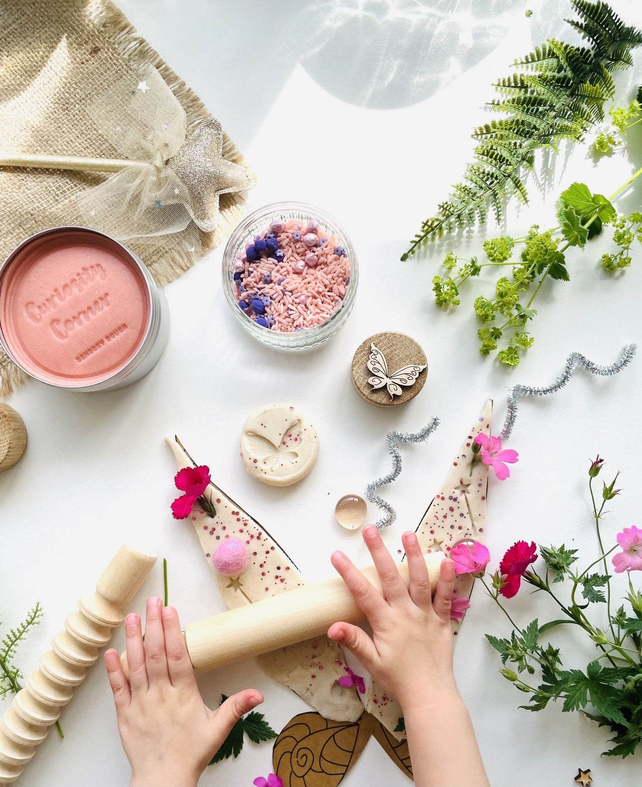 Spring Rose Pink Sensory Dough