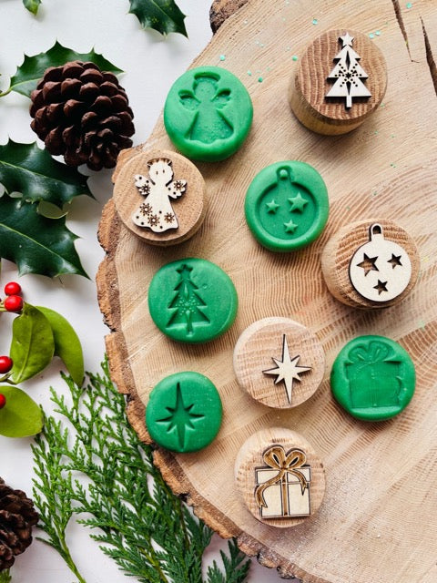 Traditional Christmas Oak Stamps